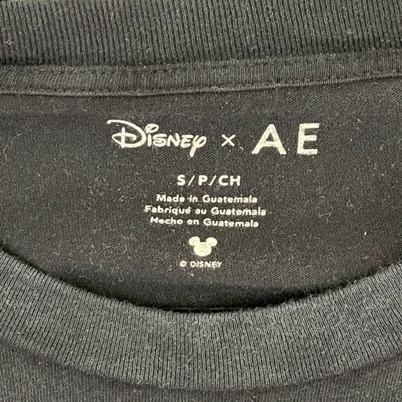Disney x American Eagle Black Mickey Mouse Graphic Tee Men's Size Small - Picture 6 of 8